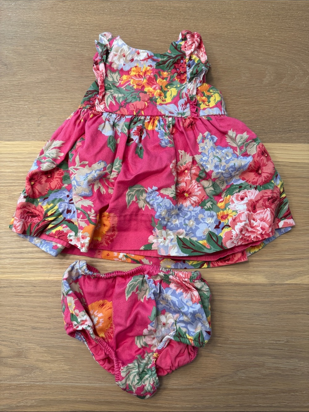 Polo Ralph Lauren Baby Girls Floral Sundress Set - Pink